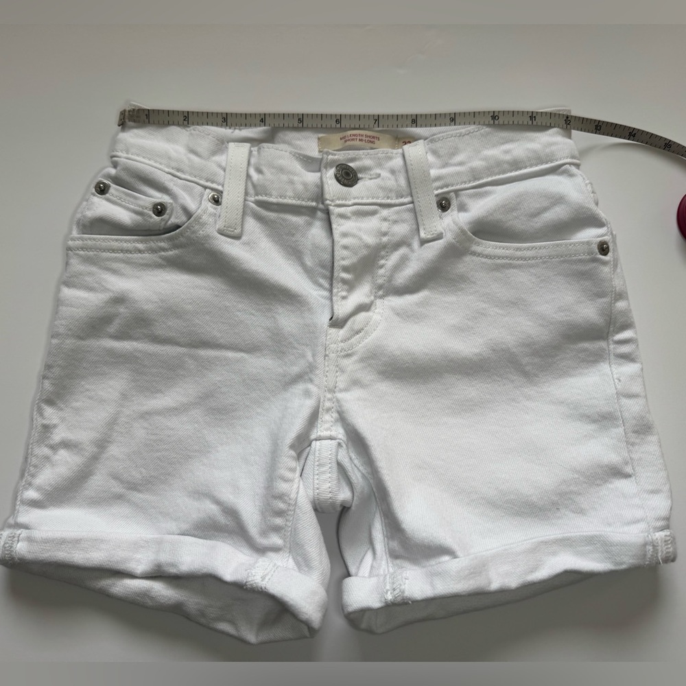 Levi’s Women White Jean Shorts